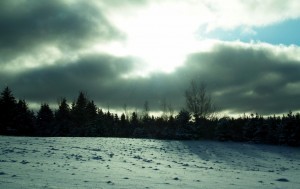 A December winter sky in eastern Canada